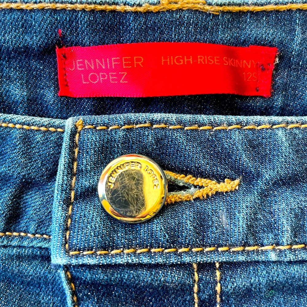 Jennifer Lopez High Rise Skinny Jean Size 12S